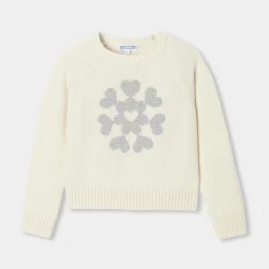 Jacadi Cardigans, Sweaters And Sweatshirts|Girl cashmere sweater Jacadi soft white