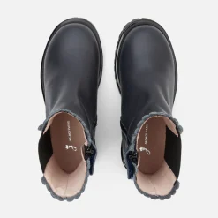 Jacadi Ankle & Lined Boots|Girl Chelsea boots in smooth leather Jacadi Navy