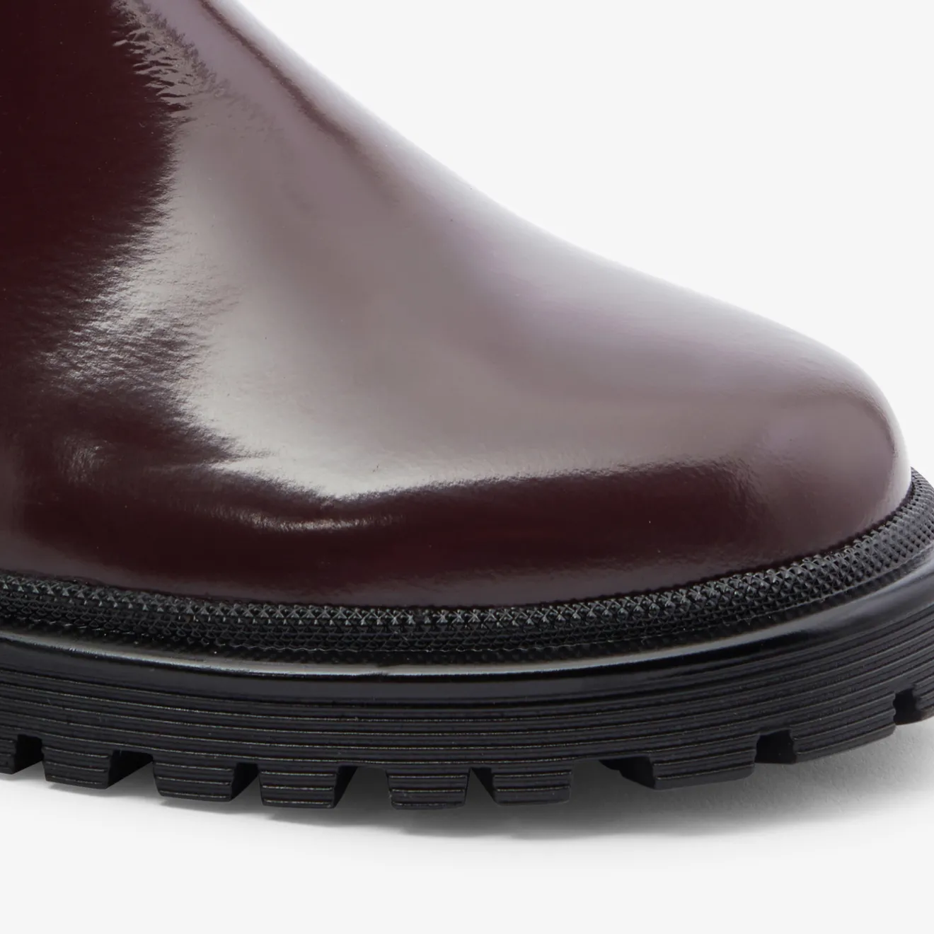 Jacadi Ankle & Lined Boots|Girl Chelsea boots in smooth leather Burgundy