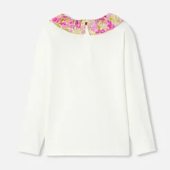 Jacadi T-Shirts, Polo Shirts|Girl collared T-shirt Jacadi soft white