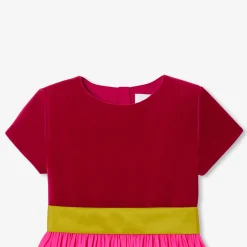 Jacadi Dresses And Skirts|Girl color block dress Pink/Multicolour