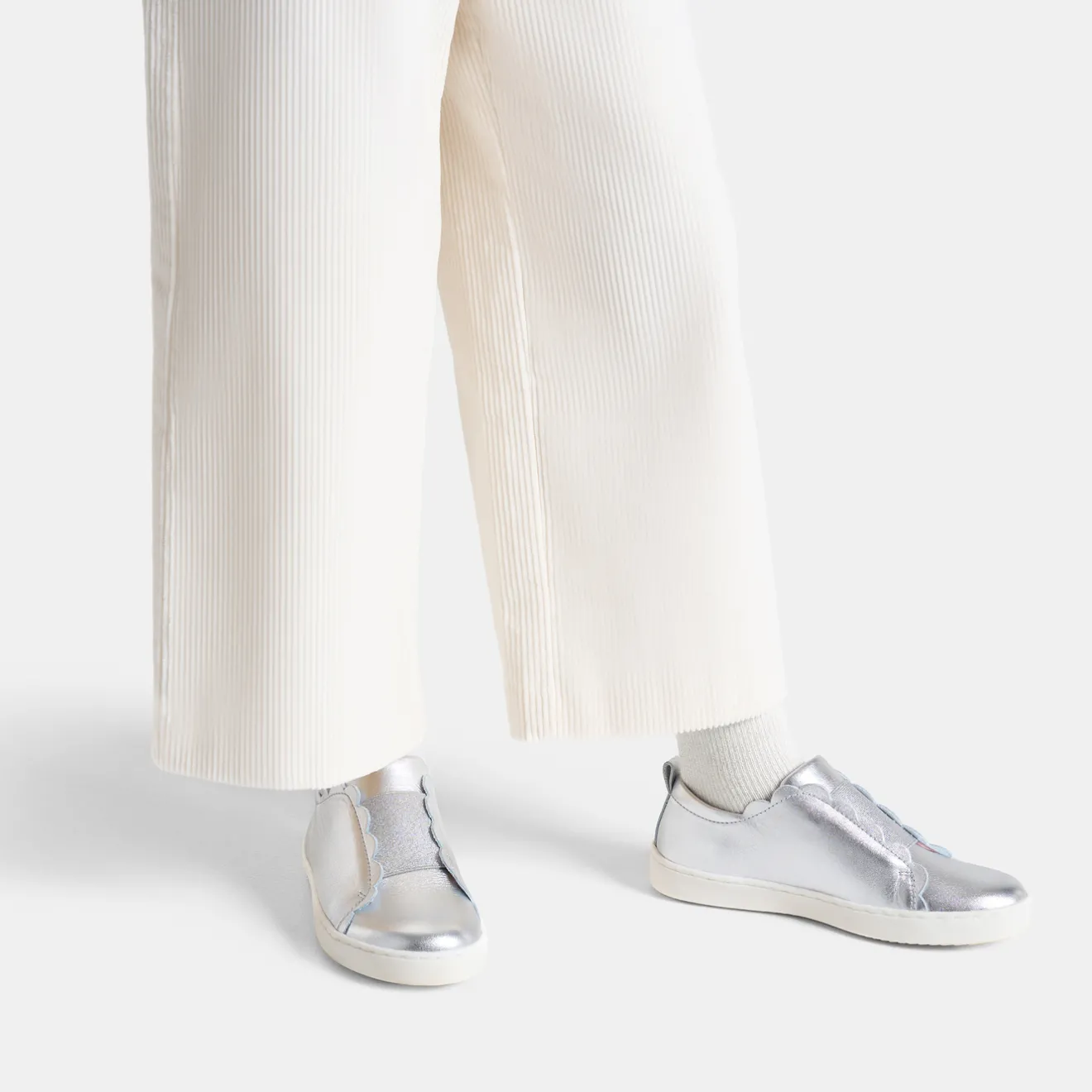 Jacadi Sneakers|Girl comfort tennis shoes Silver