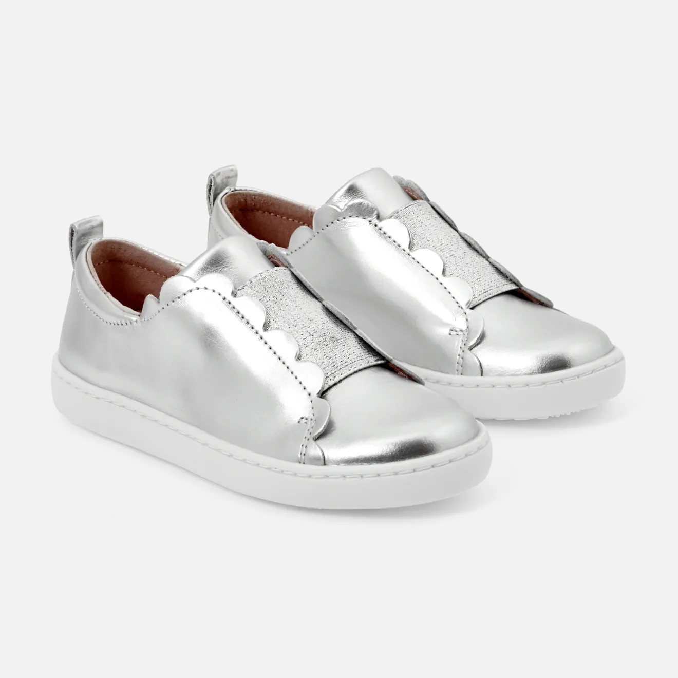 Jacadi Sneakers|Girl comfort tennis shoes Silver