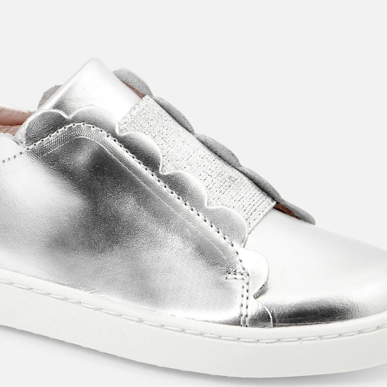 Jacadi Sneakers|Girl comfort tennis shoes Silver