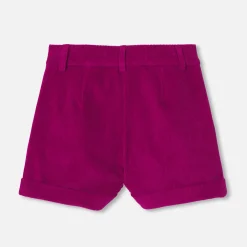 Jacadi Shorts And Rompers|Girl corduroy shorts Purple