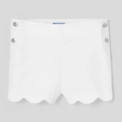 Jacadi Shorts And Rompers|Girl cotton piqué shorts Jacadi White