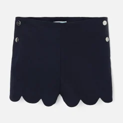 Jacadi Shorts And Rompers|Girl cotton piqué shorts Jacadi Navy