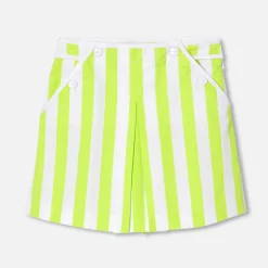 Jacadi Dresses And Skirts|Girl culottes White/Green