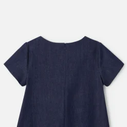 Jacadi Dresses And Skirts|Girl denim trapeze dress Dark Denim