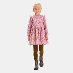 Jacadi Dresses And Skirts|Girl dress in Liberty fabric White/Multicolour