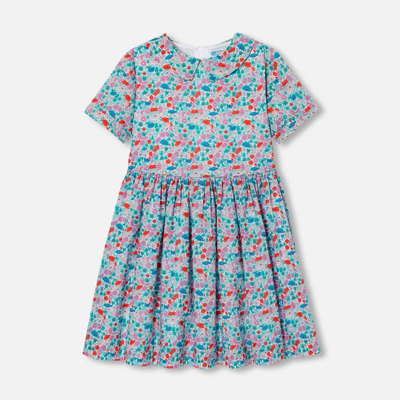 Jacadi Dresses And Skirts|Girl dress in Liberty fabric White/Multicolour