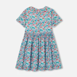 Jacadi Dresses And Skirts|Girl dress in Liberty fabric White/Multicolour