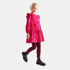 Jacadi Dresses And Skirts|Girl dress with rosette print Pink/Multicolour