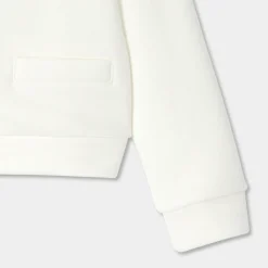 Jacadi Cardigans, Sweaters And Sweatshirts|Girl fleece cardigan Jacadi soft white