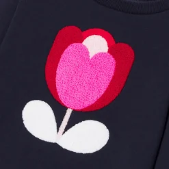 Jacadi Cardigans, Sweaters And Sweatshirts|Girl fleece sweatshirt Jacadi Navy