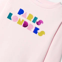 Jacadi Cardigans, Sweaters And Sweatshirts|Girl fleece sweatshirt Jacadi Powder Pink