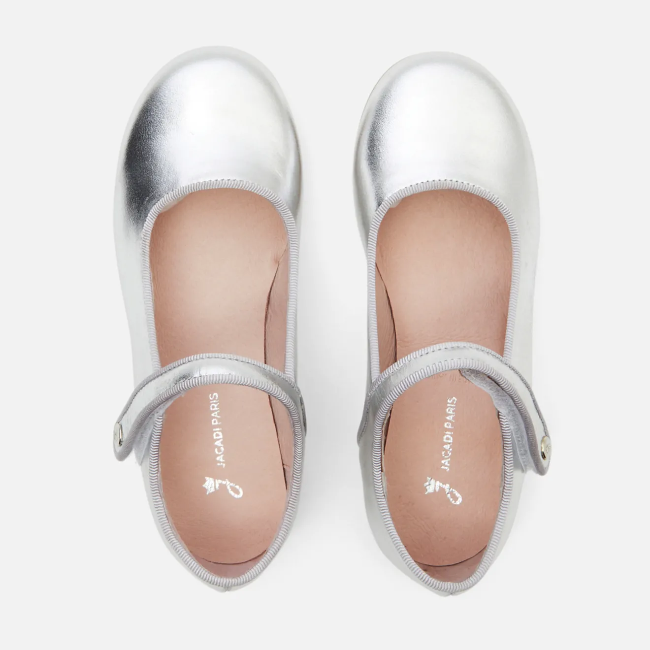 Jacadi Mary Janes, T-Straps And Ballet Flats|Girl glazed leather Mary Janes Silver