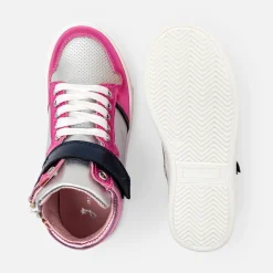 Jacadi Sneakers|Girl high-top sneakers Silver/multicolour