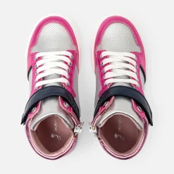 Jacadi Sneakers|Girl high-top sneakers Silver/multicolour