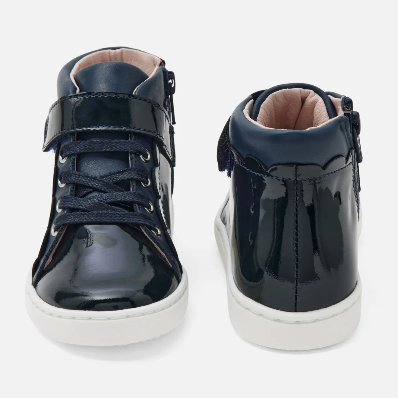 Jacadi Sneakers|Girl high top sneakers Jacadi Navy