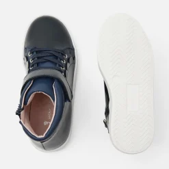 Jacadi Sneakers|Girl high top sneakers Jacadi Navy