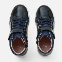 Jacadi Sneakers|Girl high top sneakers Jacadi Navy