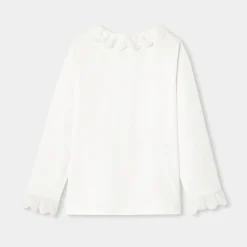 Jacadi Blouses And Shirts|Girl' jersey blouse Jacadi White