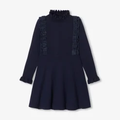Jacadi Dresses And Skirts|Girl knitted dress Jacadi Navy