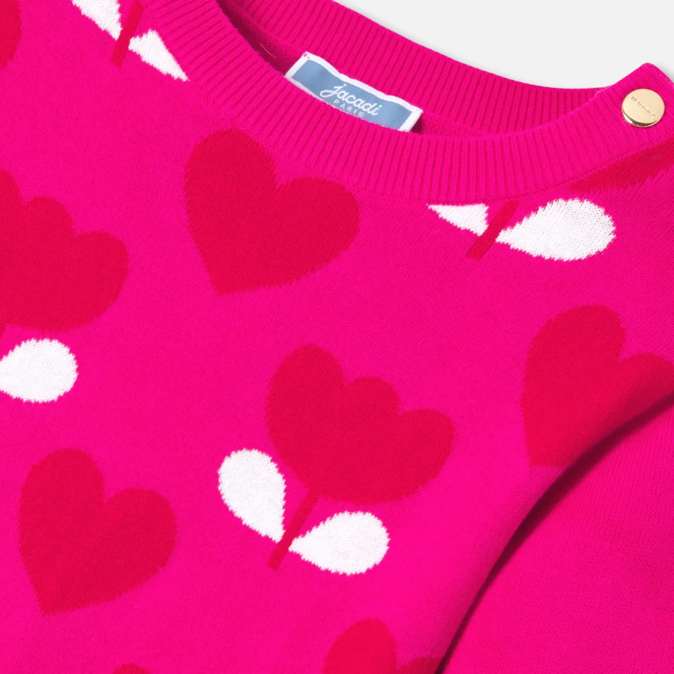 Jacadi Dresses And Skirts|Girl knitted dress Pink/Red