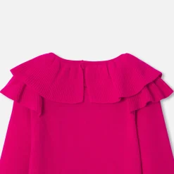 Jacadi Dresses And Skirts|Girl knitted dress Grenadine Pink