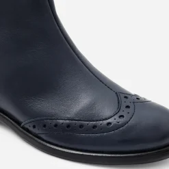 Jacadi Ankle & Lined Boots|Girl leather boots Jacadi Navy