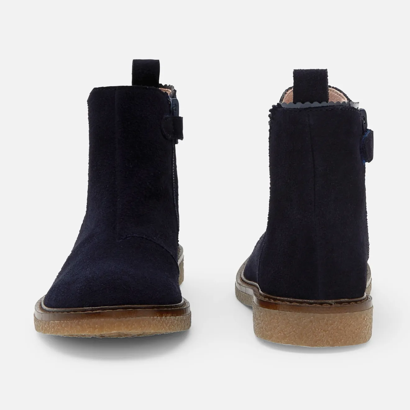Jacadi Ankle & Lined Boots|Girl leather boots Jacadi Navy