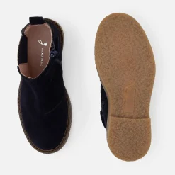 Jacadi Ankle & Lined Boots|Girl leather boots Jacadi Navy