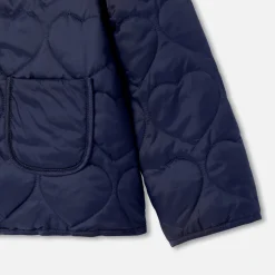 Jacadi Coats And Outerwear|Girl Coats & Puffer Jackets|Girl lightweight padded jacket Navy/Pink
