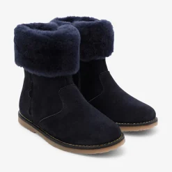 Jacadi Ankle & Lined Boots|Girl lined boots Jacadi Navy