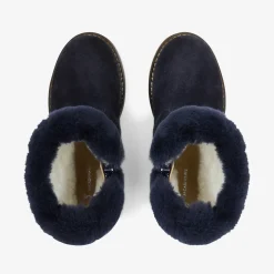 Jacadi Ankle & Lined Boots|Girl lined boots Jacadi Navy