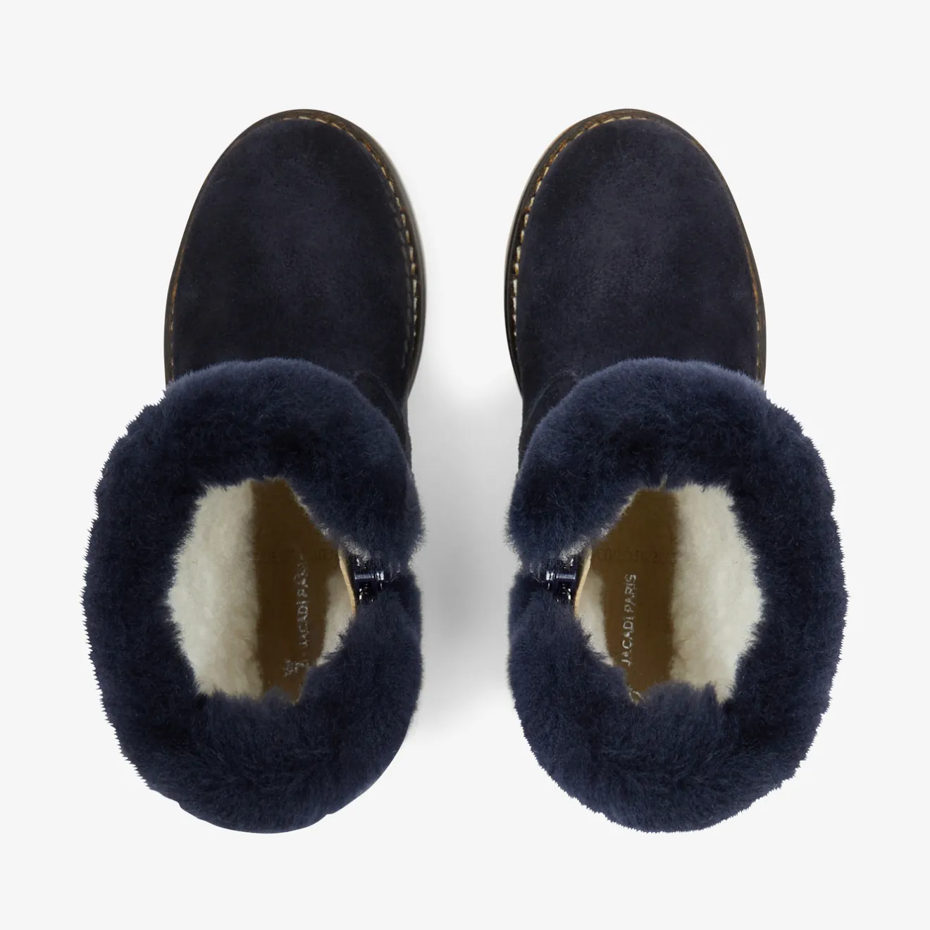Jacadi Ankle & Lined Boots|Girl lined boots Jacadi Navy