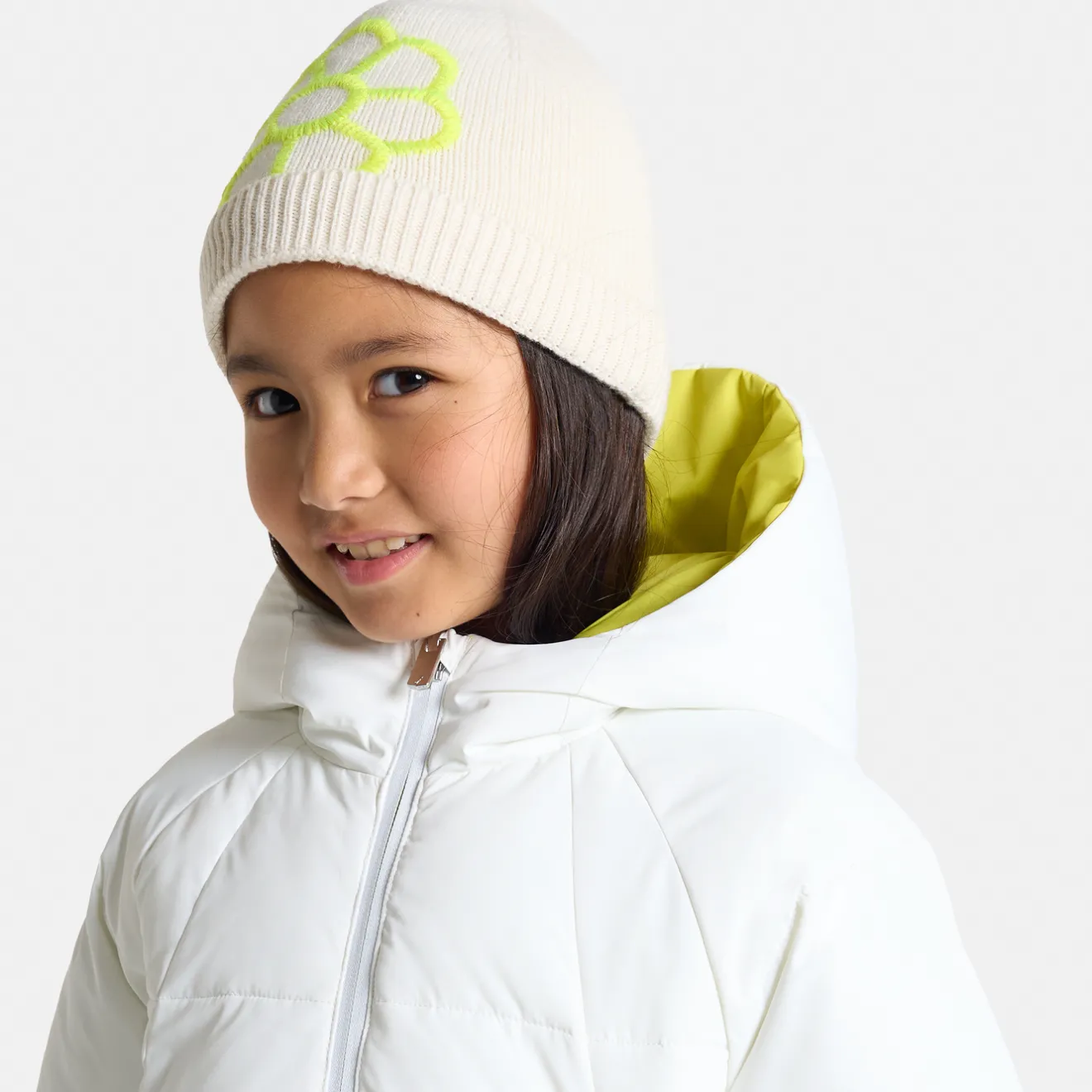 Jacadi Coats And Outerwear|Girl Coats & Puffer Jackets|Girl long padded jacket Jacadi soft white