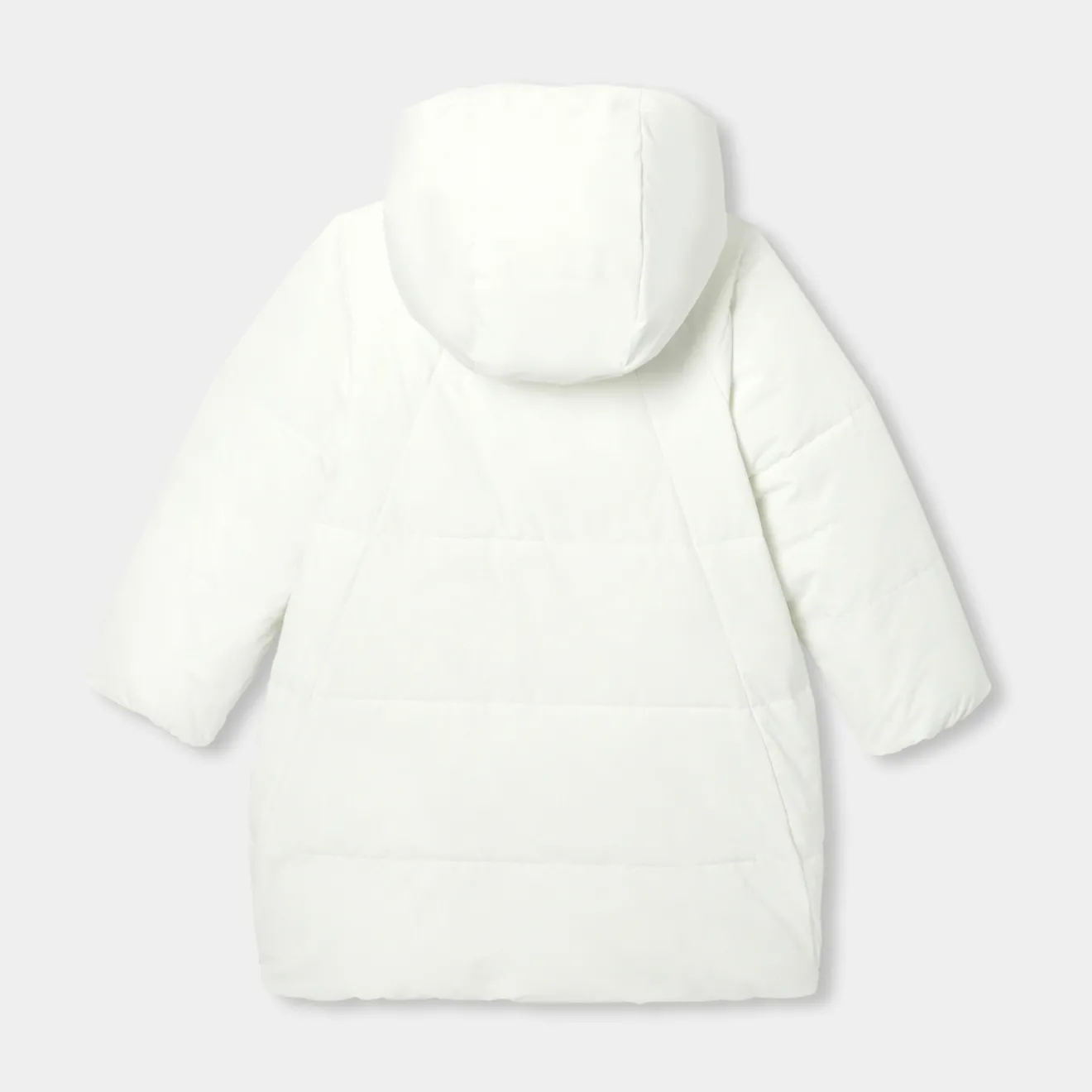 Jacadi Coats And Outerwear|Girl Coats & Puffer Jackets|Girl long padded jacket Jacadi soft white