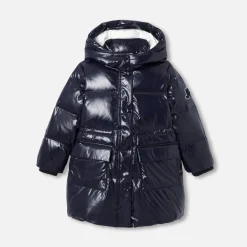 Jacadi Coats And Outerwear|Girl Coats & Puffer Jackets|Girl long padded jacket Jacadi Navy
