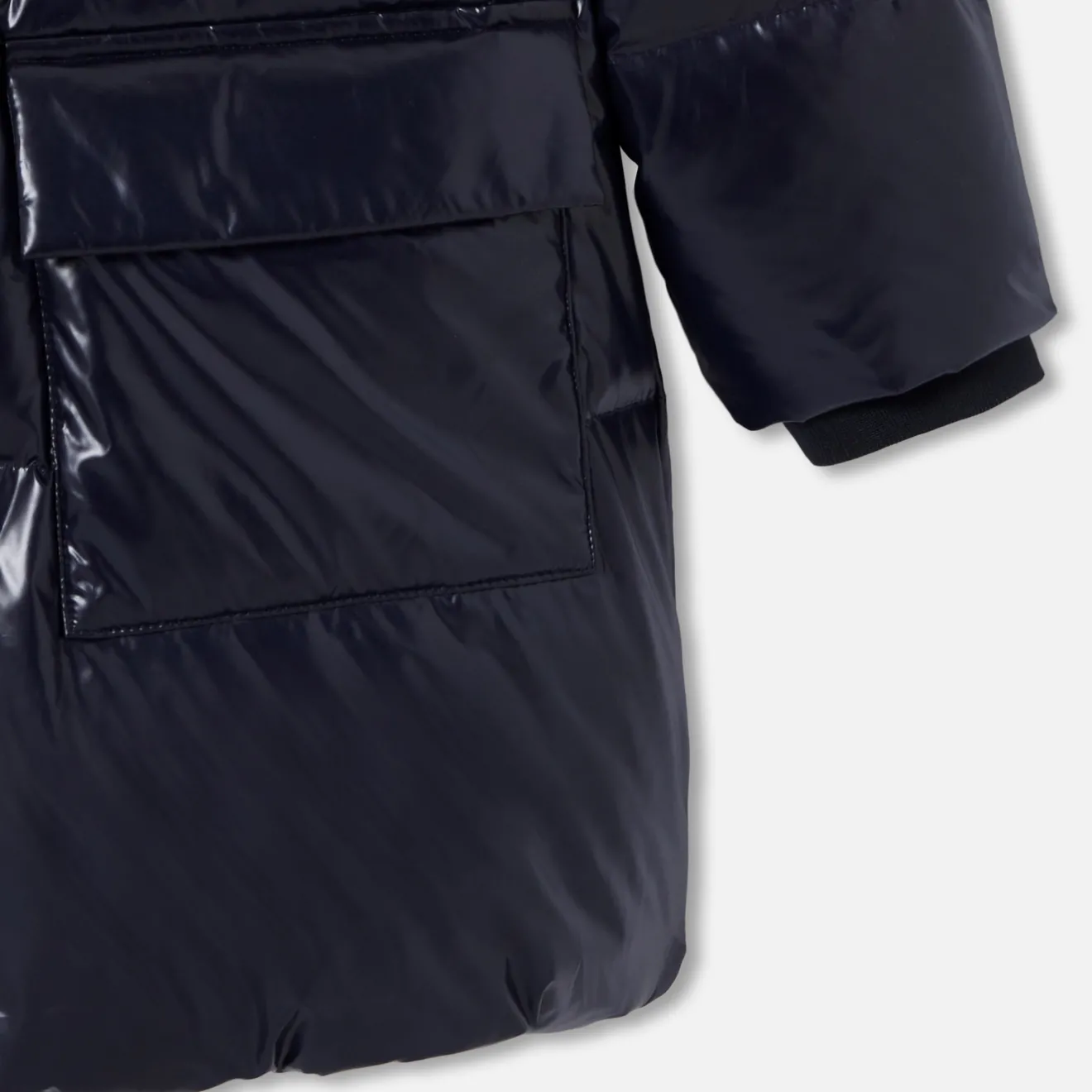 Jacadi Coats And Outerwear|Girl Coats & Puffer Jackets|Girl long padded jacket Jacadi Navy