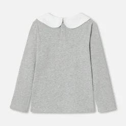Jacadi T-Shirts, Polo Shirts|Girl long-sleeved T-shirt Jacadi light Heather Grey