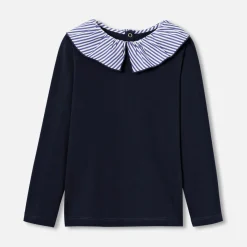 Jacadi T-Shirts, Polo Shirts|Girl long-sleeved T-shirt Jacadi Navy