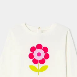Jacadi T-Shirts, Polo Shirts|Girl long-sleeved T-shirt Jacadi soft white