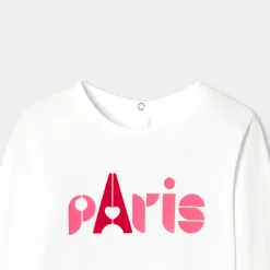 Jacadi T-Shirts, Polo Shirts|Girl long-sleeved T-shirt Jacadi White