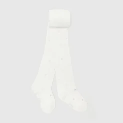 Jacadi Tights, Socks And Booties|Accessories|Girl Lurex polka dot tights Jacadi soft white