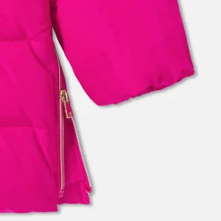 Jacadi Coats And Outerwear|Girl Coats & Puffer Jackets|Girl mid-length padded jacket Grenadine Pink