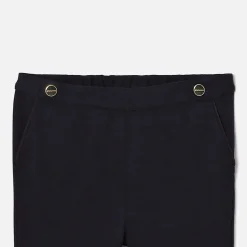 Jacadi Pants And Sweatpants|Girl Milano knit pants Jacadi Navy