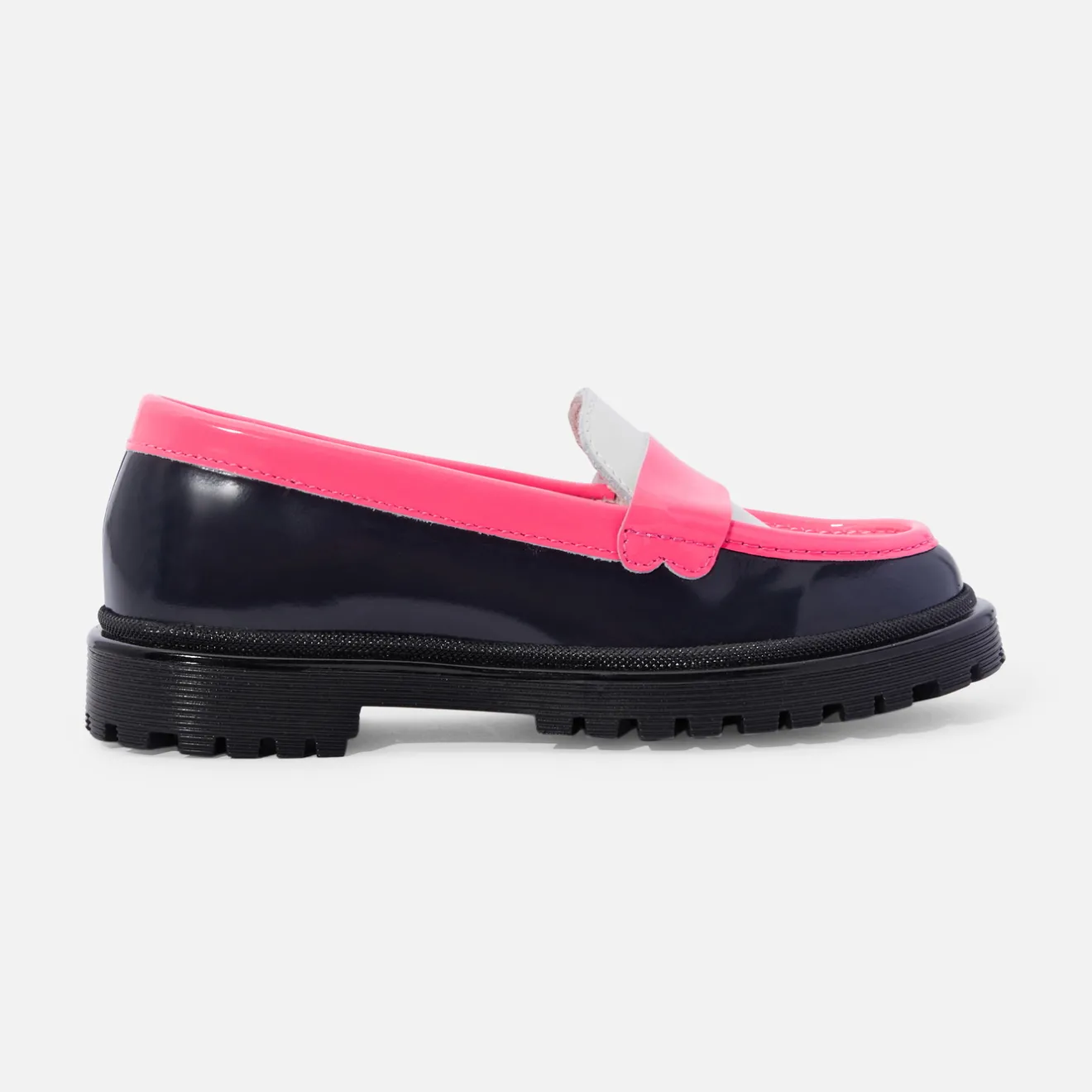Jacadi Loafers, Lace-Ups And Moccasins|Girl moccasins in glazed leather Blue/Multicolour