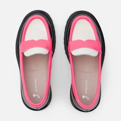 Jacadi Loafers, Lace-Ups And Moccasins|Girl moccasins in glazed leather Blue/Multicolour